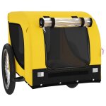 Remorque chariot transport de v�lo pour animaux de compagnie jaune helloshop26 02 0044309