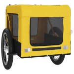 Remorque chariot transport de vélo pour animaux de compagnie jaune helloshop26 02 0044315 Remorque chariot transport de vélo pour animaux de compagnie jaune helloshop26 02 0044315