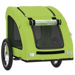 Remorque chariot transport de vlo pour animaux de compagnie vert helloshop26 02 0044233