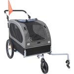 Remorque pour chien - duoku - capacité de 40 kg - poussette 2 en 1 - cadre facile a plier - coupleur ... Remorque pour chien - duoku - capacité de 40 kg - poussette 2 en 1 - cadre facile a plier - coupleur ...