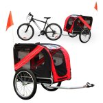 Remorque de vlo pour chien poussette attelage chariot transport pour chien helloshop26 16 0002824