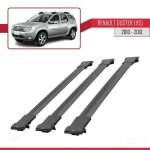 Barres de toit - fly - renault duster 2010 - 2013 - 3 barres - aluminium - noir