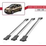 Barres de toit - fly - renault grand scenic - 3 barres - aluminium - gris