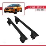 Barres de toit - ace - 4 - compatible renault scenic iv 2016 - 2023 - aluminium - noir - charge 300 kg ...