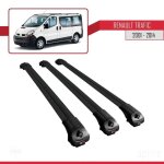 Barres de toit - ace - 1 - compatible renault trafic 2 - aluminium noir - charge utile 300 kg - 3 barres ... Barres de toit - ace - 1 - compatible renault trafic 2 - aluminium noir - charge utile 300 kg - 3 barres ...