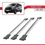 Compatible avec renault trafic 3 (x82) 2015 - 2026 fly model barres de toit railing porte - bagages de ...