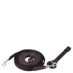 R�nes pour cheval allemande en toile + cuir avec boucle d�tachable premiere full mixte noir