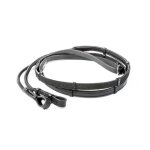 R�nes pour cheval cuir / caoutchouc kavalkade full mixte noir