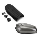 Reservoir cafe racer vt1 pour vintage scrambler retro moto + selle pour transformation moto en caf� - ...