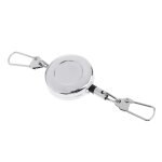 Rétracteur de pêche a la mouche en alliage de zinc, corde en acier inoxydable, 50cm Rétracteur de pêche a la mouche en alliage de zinc, corde en acier inoxydable, 50cm