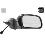 Retroviseur droit gris metal pour peugeot 307 7 / 05 - 08