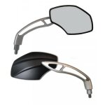 R�troviseur droit mad pour auto alu nova noir m8 m10 invers� neuf