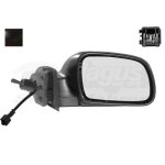 Retroviseur droit noir pour peugeot 307 8 / 00 - 6 / 05