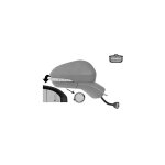 R�troviseur droit r�glable et rabattable electriquement, en primer, chauffant, avec syst�me blis (side ...