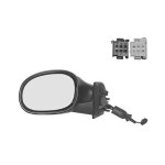 Retroviseur elect. complet gauche chauffant pour citroen c3