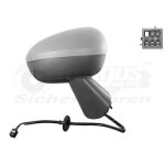 Retroviseur electrique droit gris metal pour opel meriva b 10 - 14