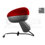 Retroviseur electrique droit rouge pour opel meriva b 10 - 14