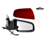 Retroviseur electrique droit rouge pour opel zafira b 08 / 05 -