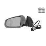 Retroviseur electrique gauche gris metal pour audi a4 11 / 00 - 10 / 04