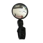 Rtroviseurs de guidon de vlo haute dfinition, cyclisme, vtt, poigne en silicone, rtroviseur rond ...
