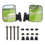 R�troviseurs lat�raux pliants pour voiturette de golf, compatibles avec les voitures de club, ezgo, yamaha, ...