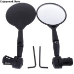 Rtroviseur de vlo, accessoires de cyclisme, miroir convexe a grand angle, poigne en silicone