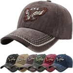 Rfgvc - casquette de baseball aigle broderie, unisexe rglable bonnet respirant anti - uv protection ...