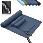 Rfvvv - lot de 3 serviettes en microfibre : grandes 160 x 80 cm et 2 petites 80 x 40 cm, a séchage rapide, ... Rfvvv - lot de 3 serviettes en microfibre : grandes 160 x 80 cm et 2 petites 80 x 40 cm, a séchage rapide, ...