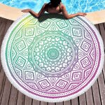 Rfvvv - serviette de plage, ronde, motif mandala, serviette de plage en microfibre, taille xxl, serviette ... Rfvvv - serviette de plage, ronde, motif mandala, serviette de plage en microfibre, taille xxl, serviette ...
