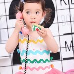Robe de natation imprime pour bb, tenue de princesse, texture dlicate, body respirant