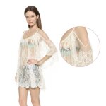 Robe de plage blanche en dentelle, cover - up pour les maillots de bain, vêtements de plage pour les ... Robe de plage blanche en dentelle, cover - up pour les maillots de bain, vêtements de plage pour les ...