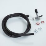 Robinet de r�servoir a essence rsm pour mobylette mbk 50 88 durite noire / av7 neuf