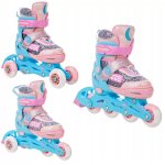 Roller en ligne etta du 30 au 33 + patin a roulette + triskate enfant mixte taille ajustable rose raven ...