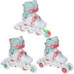 Roller en ligne inez du 30 au 33 enfant mixte taille ajustable blanc / turquoise croxer
