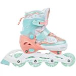 Roller en ligne isla roue led du 34 au 37 enfant mixte taille ajustable orange / menthe raven Roller en ligne isla roue led du 34 au 37 enfant mixte taille ajustable orange / menthe raven