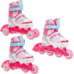 Roller en ligne zoya roue led du 34 au 37 + patin a roulette + triskate enfant mixte taille ajustable ...