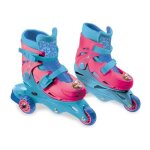 Rollers patins en ligne la reine des neiges - 3 roues evolutifs 2 en 1 - fille - a partir de 3 ans