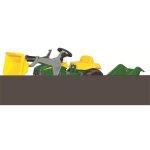 Rolly toys 023110 rollykid john deere pell lader avec remorque