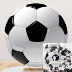 Ronde toile de fond football 200cm 3d ballon de football sport thme cercle fond couverture garon homme ...