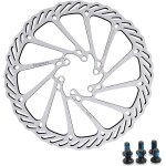Rotor de disque de frein de vlo 140mm 160mm 180mm 203mm rotor de frein a disque de vlo avec 6 boulons, ...