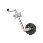 Roue jockey et bride de fixation 48mm