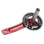 Roue de pdalier noire de 132mm / 5. 19 pouces, disque simple de 104mm bcd 32t en acier au carbone, volant ...