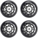 Roues de roller en ligne avec roulements 70 mm, noires