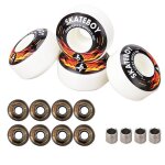 Roues de skateboard avec roulement new - skateboy, double bascule, a rebond elev� 98a, de comp�tition ...