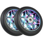 Roue trotinette freestyle, roues de trottinette 2 pices accessoires de scooter 110mm roues de scooter ...
