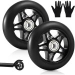 Roues de trottinette 100mm, 2 pices roue trottinette, roues de scooter, roues de rechange avec roulements ...