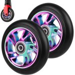 Roues de trottinette, 2 pcs roue de trottinette freestyle 100mm, roues de remplacement, roues rottinette ...