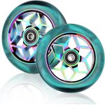 Roues de trottinette, 2 pices roue trottinette freestyle, 110mm scooter replacementwheels, roues de ...