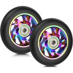 Roues de trottinette pro stunt 100mm avec roulements abec 9, compatibles avec les trottinettes razor ...
