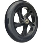Roue de trottinette robuste de 200mm avec grande elasticit et capacit de charge maximale(noir)
